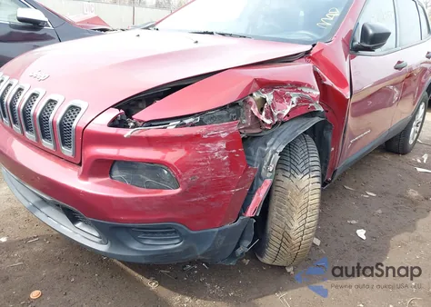 2016 Jeep Cherokee Sport из США, поврежденный, VIN 1C4PJMAB6GW191398